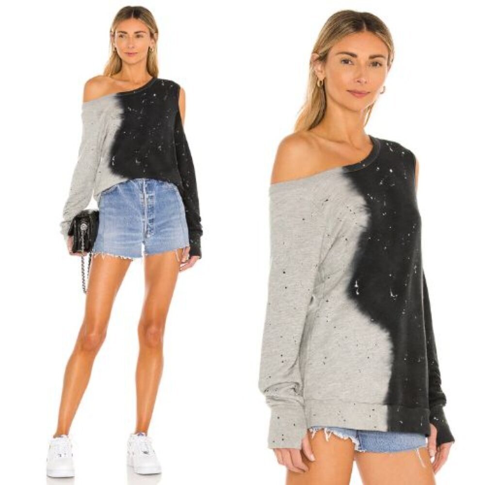 Michael Lauren Ventura Cold Shoulder Pullover Top Size Small 23992
